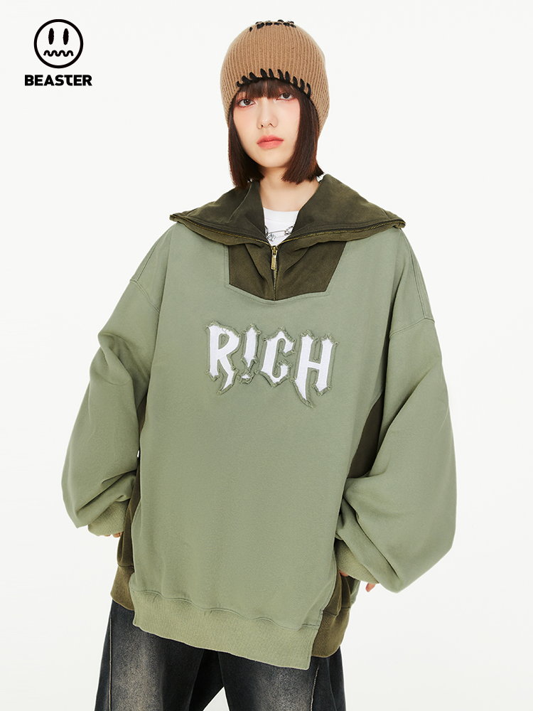 Beaster Man's and Women's Round neck  sweatshirt BR L144 Streetwear, B23308A079