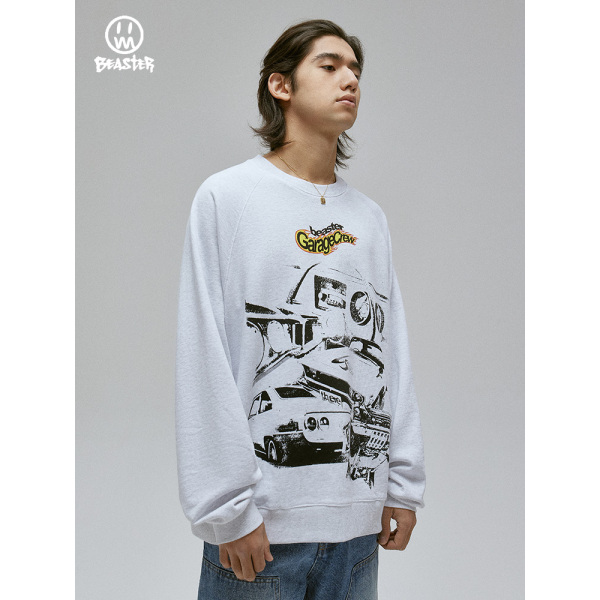 Beaster Man's Round neck sweatshirt BR L134 Streetwear, B31508A124