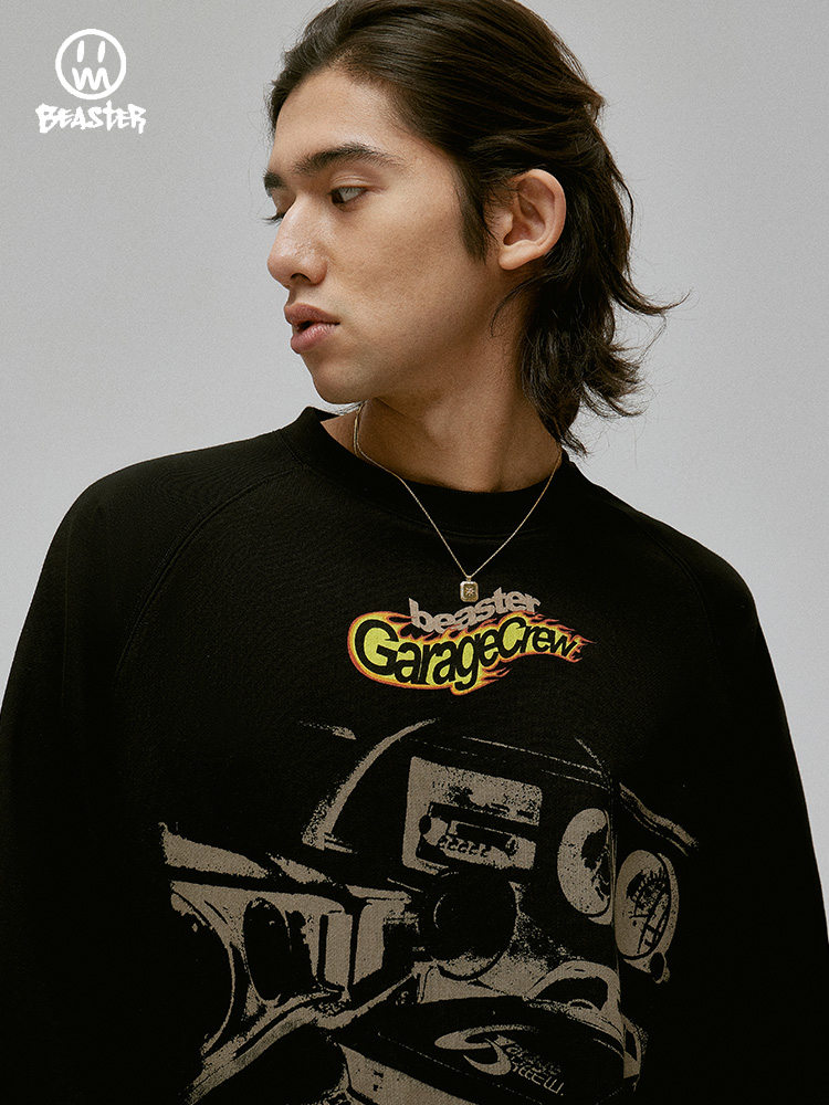Beaster Man's Round neck sweatshirt BR L134 Streetwear, B31508A124