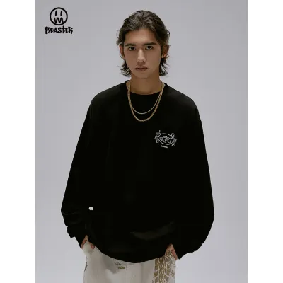 Beaster man's crew neck sweatshirt BR L058 Streetwear, B31208W094 02