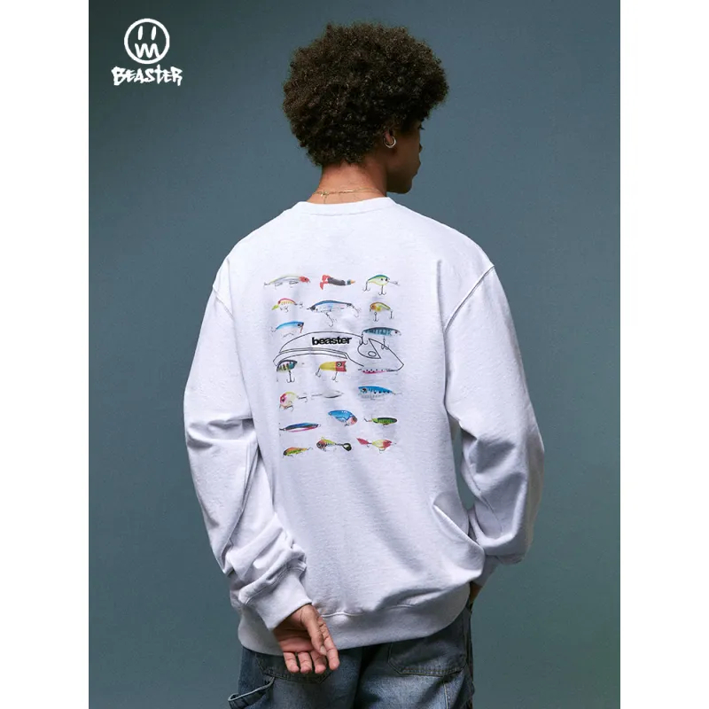 Beaster man's crew neck sweatshirt BR L058 Streetwear, B31208W094