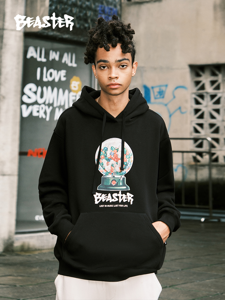 Beaster man's and Women's hoodie sweatshirt BR L083 Streetwear, B34508S264