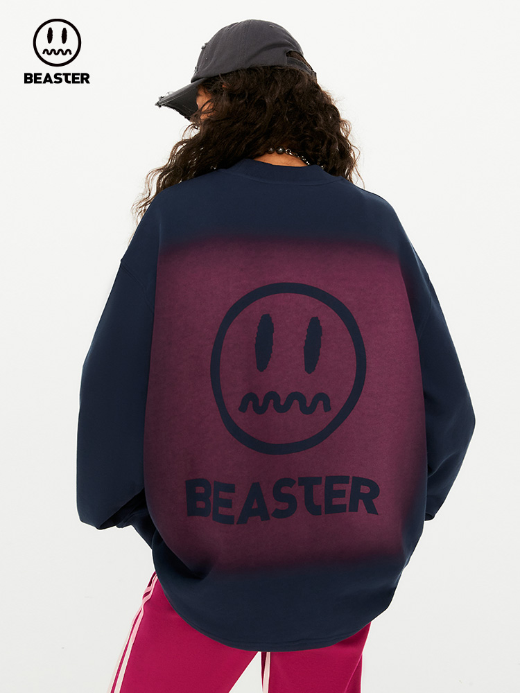 Beaster man's and Women's Round neck sweatshirt BR L071 Streetwear, B24308H016