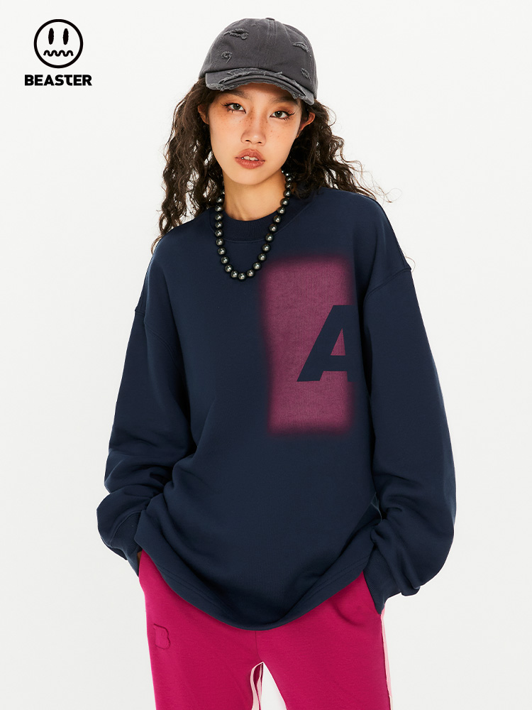 Beaster man's and Women's Round neck sweatshirt BR L071 Streetwear, B24308H016