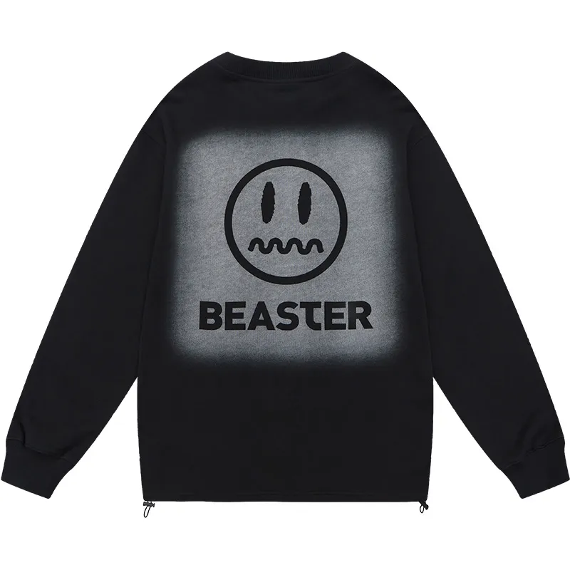 Beaster man's and Women's Round neck sweatshirt BR L071 Streetwear, B24308H016