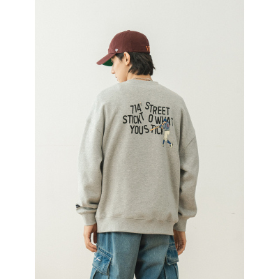 714street Man's and Women's crew neck sweatshirt 7S 050 Streetwear,221347