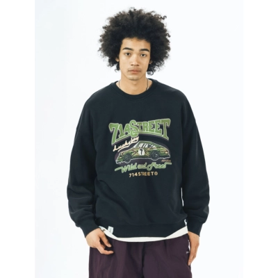 714street Man's and Women's crew neck sweatshirt 7S 051 Streetwear,321339 01