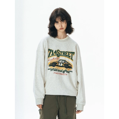 714street Man's and Women's crew neck sweatshirt 7S 051 Streetwear,321339 02