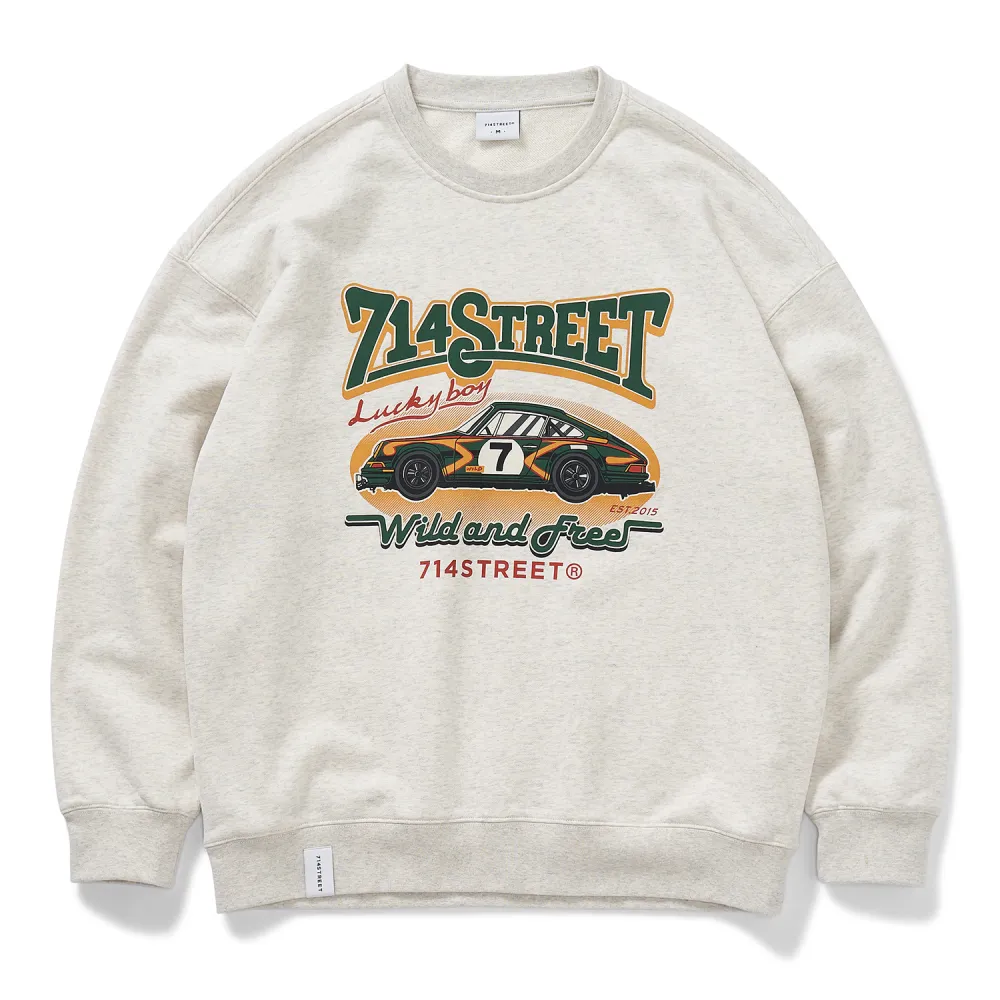 714street Man's and Women's crew neck sweatshirt 7S 051 Streetwear,321339