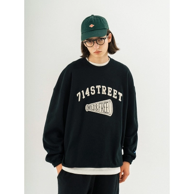 714street Man's and Women's crew neck sweatshirt 7S 052 Streetwear,221348 01