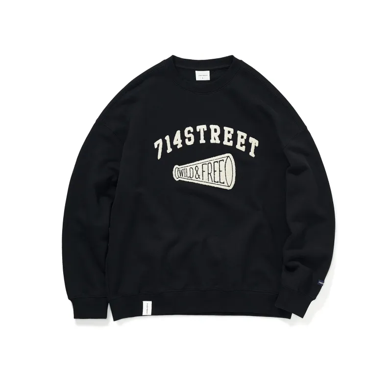 714street Man's and Women's crew neck sweatshirt 7S 052 Streetwear,221348