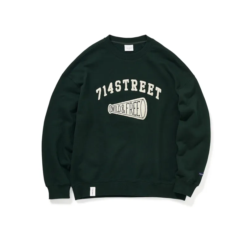 714street Man's and Women's crew neck sweatshirt 7S 052 Streetwear,221348