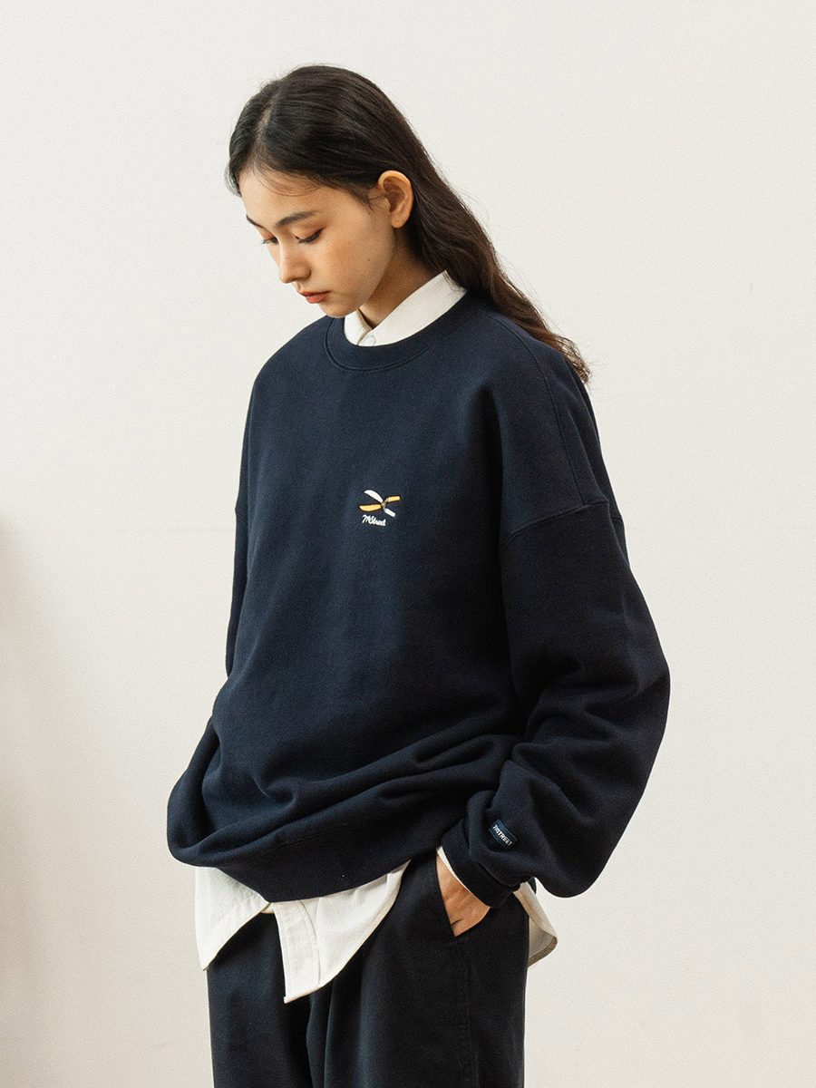 714street Man's and Women's crew neck sweatshirt 7S 060 Streetwear,221349