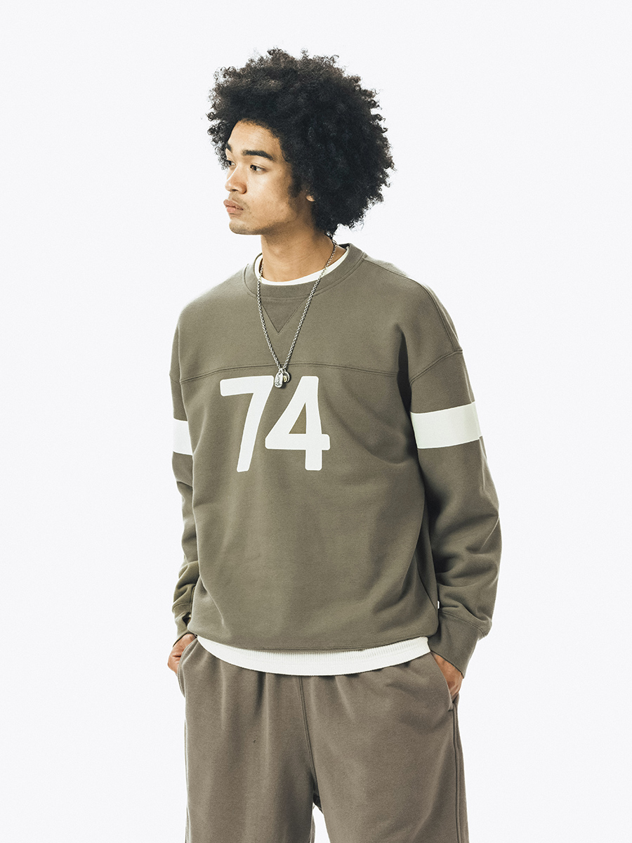 714street Man's and Women's crew neck sweatshirt 7S 062 Streetwear,321334