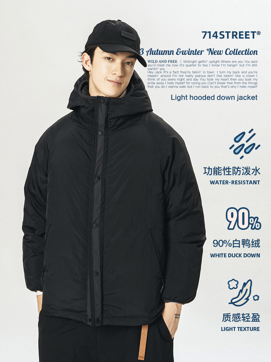 714street Man's and Women's down jacket 7S 004 Streetwear,321712
