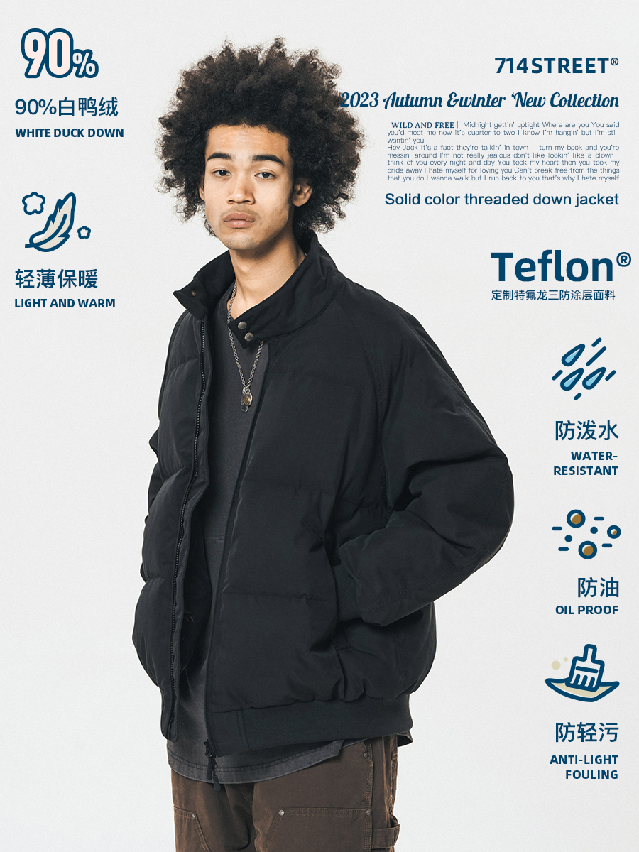 714street Man's and Women's down jacket 7S 006 Streetwear,321703