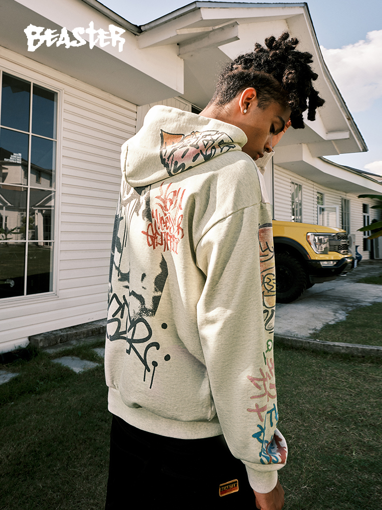 Beaster Man's and Women's hoodie sweatshirt BR L173 Streetwear, B34408B303