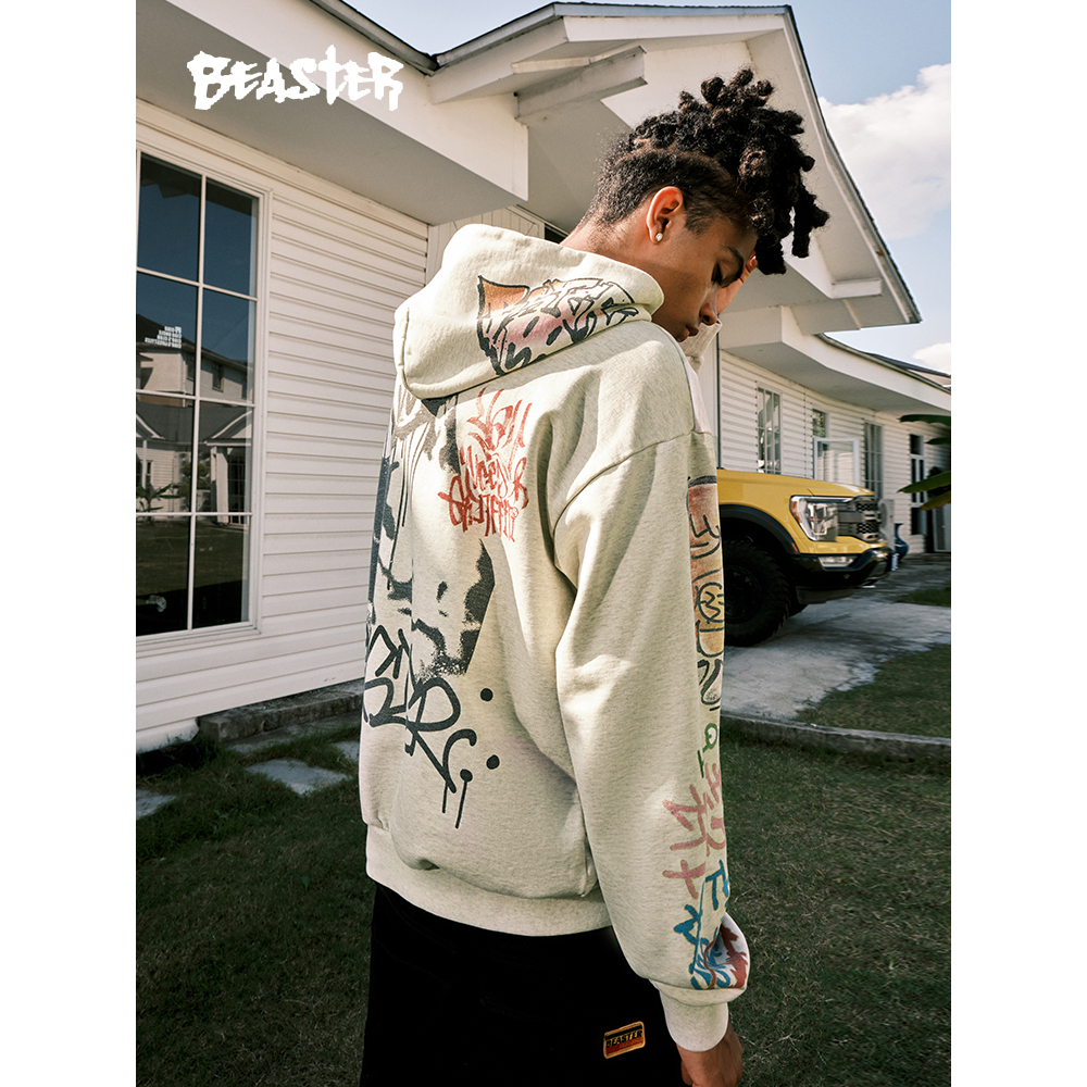  Beaster Man's and Women's hoodie sweatshirt BR L173 Streetwear, B34408B303