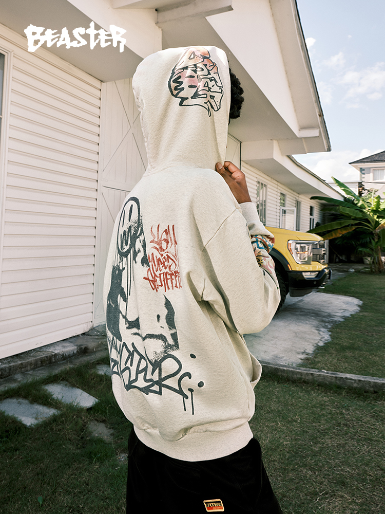 Beaster Man's and Women's hoodie sweatshirt BR L173 Streetwear, B34408B303