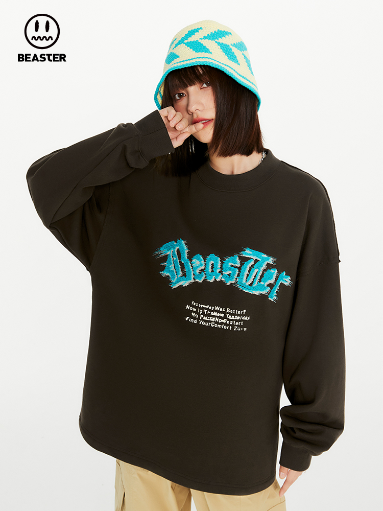 Beaster Man's and Women's Round neck sweatshirt BR L184 Streetwear, B24208W059-137651