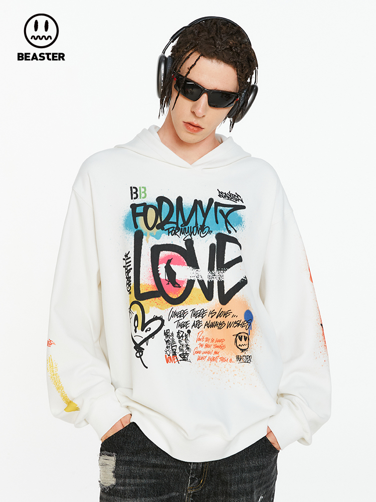 Beaster Man's and Women's hoodie sweatshirt BR L201 Streetwear, B23308F028