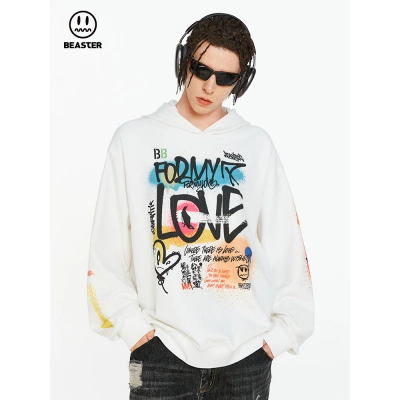  Beaster Man's and Women's hoodie sweatshirt BR L201 Streetwear, B23308F028 01