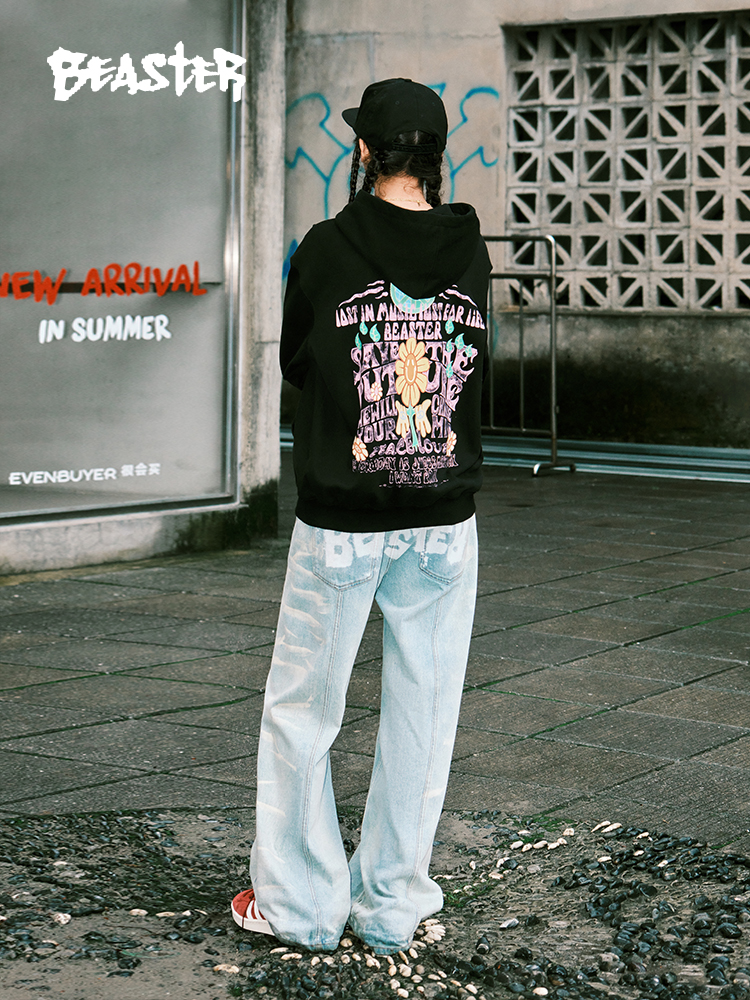 Beaster Man's and Women's hoodie sweatshirt BR L205 Streetwear, B34508W266