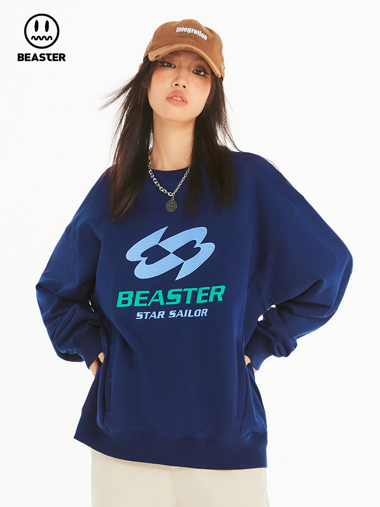 Beaster Man's and Women's Round neck  sweatshirt BR L154 Streetwear, B23308N027