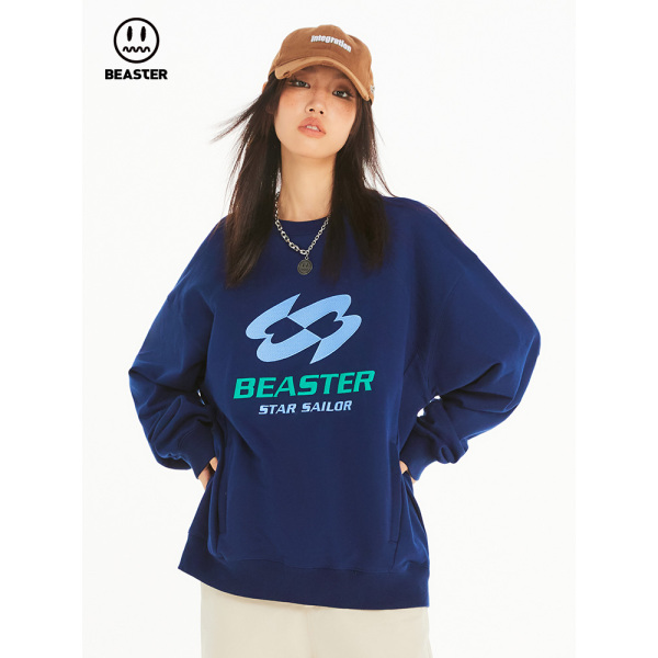 Beaster Man's and Women's Round neck  sweatshirt BR L154 Streetwear, B23308N027