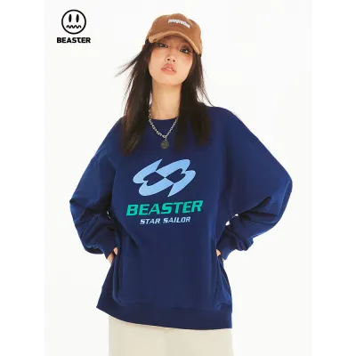 Beaster Man's and Women's Round neck  sweatshirt BR L154 Streetwear, B23308N027 01