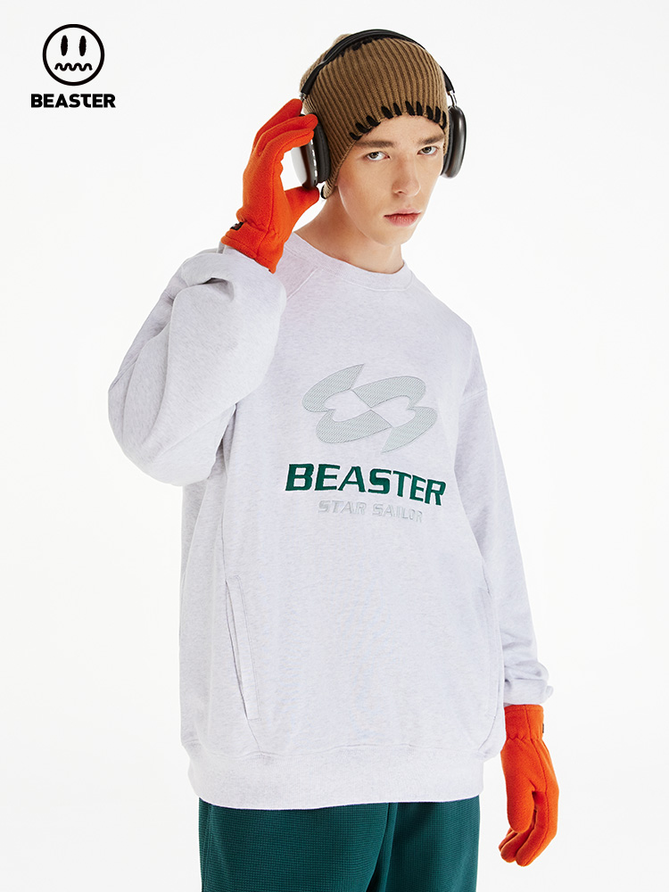 Beaster Man's and Women's Round neck  sweatshirt BR L154 Streetwear, B23308N027