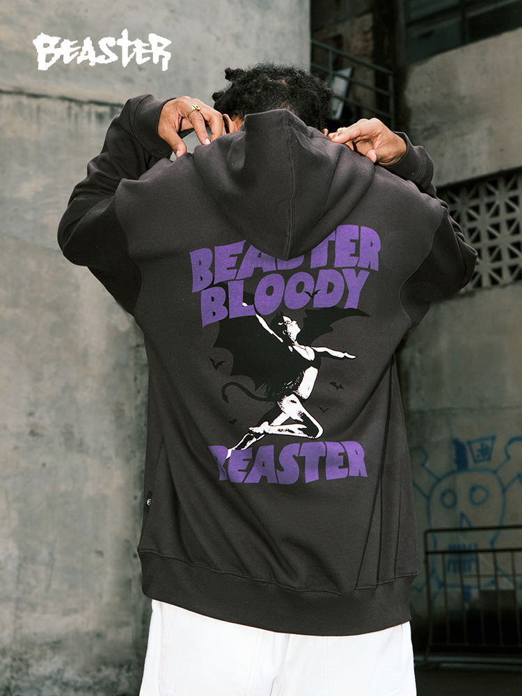 Beaster Man's hoodie sweatshirt BR L204 Streetwear, B34508S248
