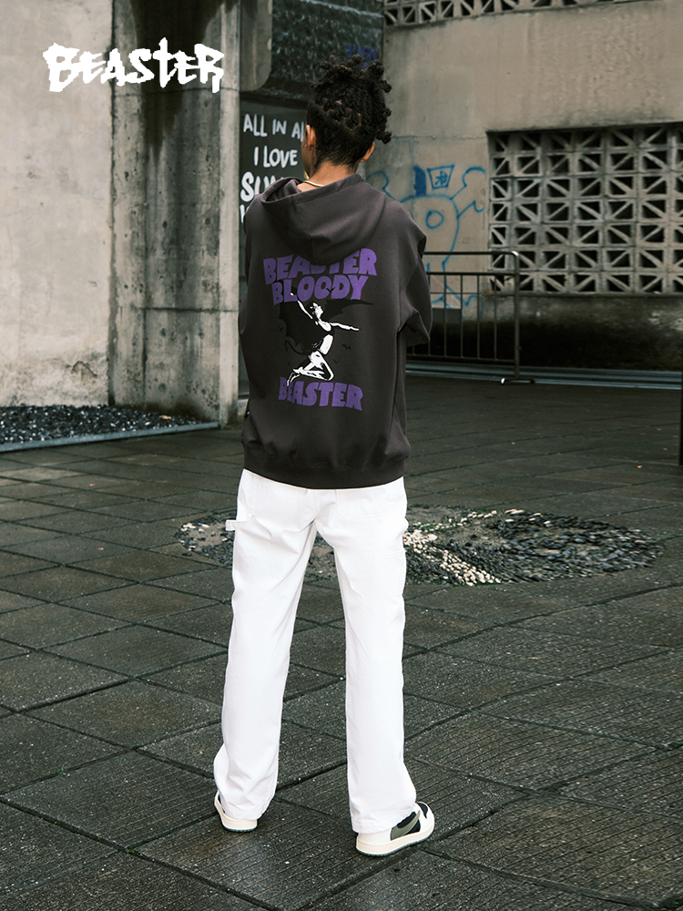 Beaster Man's hoodie sweatshirt BR L204 Streetwear, B34508S248