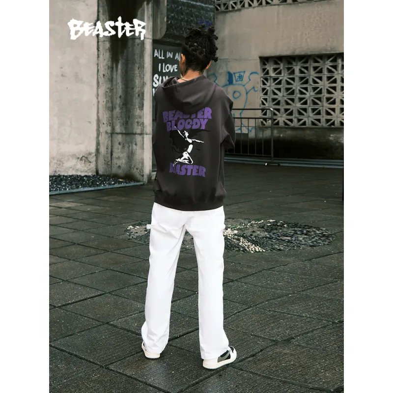 Beaster Man's hoodie sweatshirt BR L204 Streetwear, B34508S248