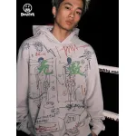 Beaster Man's hoodie sweatshirt BR L209 Streetwear, B31208J005