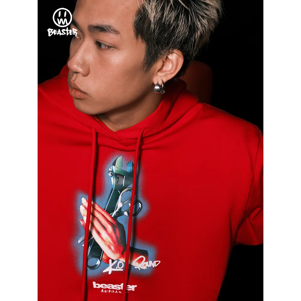 Beaster Man's hoodie sweatshirt BR L215 Streetwear, B31208J004