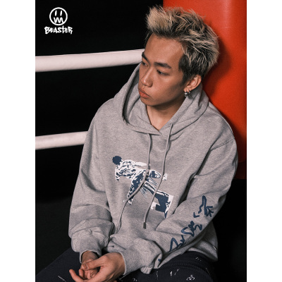 Beaster Man's hoodie sweatshirt BR L216 Streetwear, B31208H204