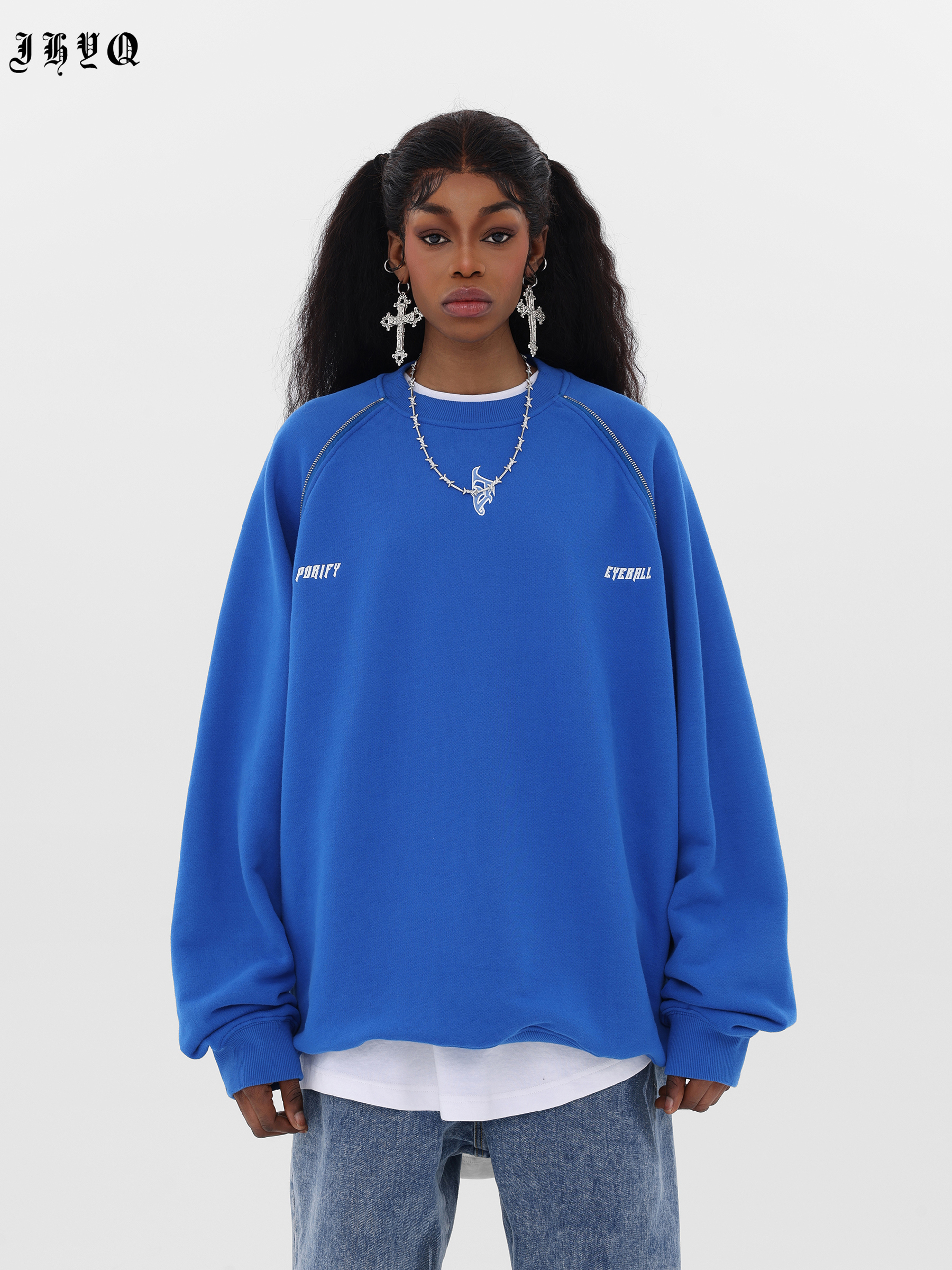 JHYQ Man's and Women's crew neck sweatshirt J 010 Streetwear, JHYQ-A139