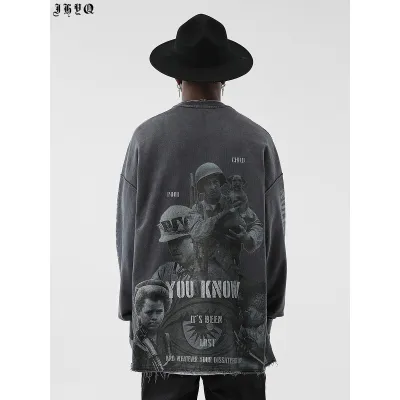 JHYQ Man's and Women's crew neck sweatshirt J 016 Streetwear, JHYQ-A034 02