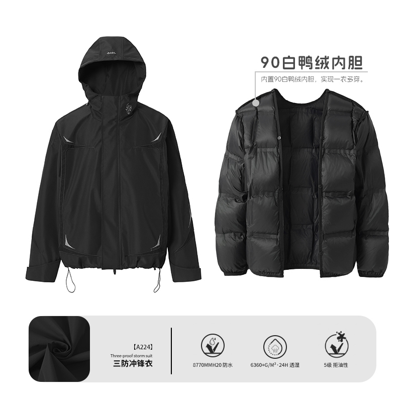  JHYQ Man's and Women's down jacket J 033 Streetwear, JHYQ-A147