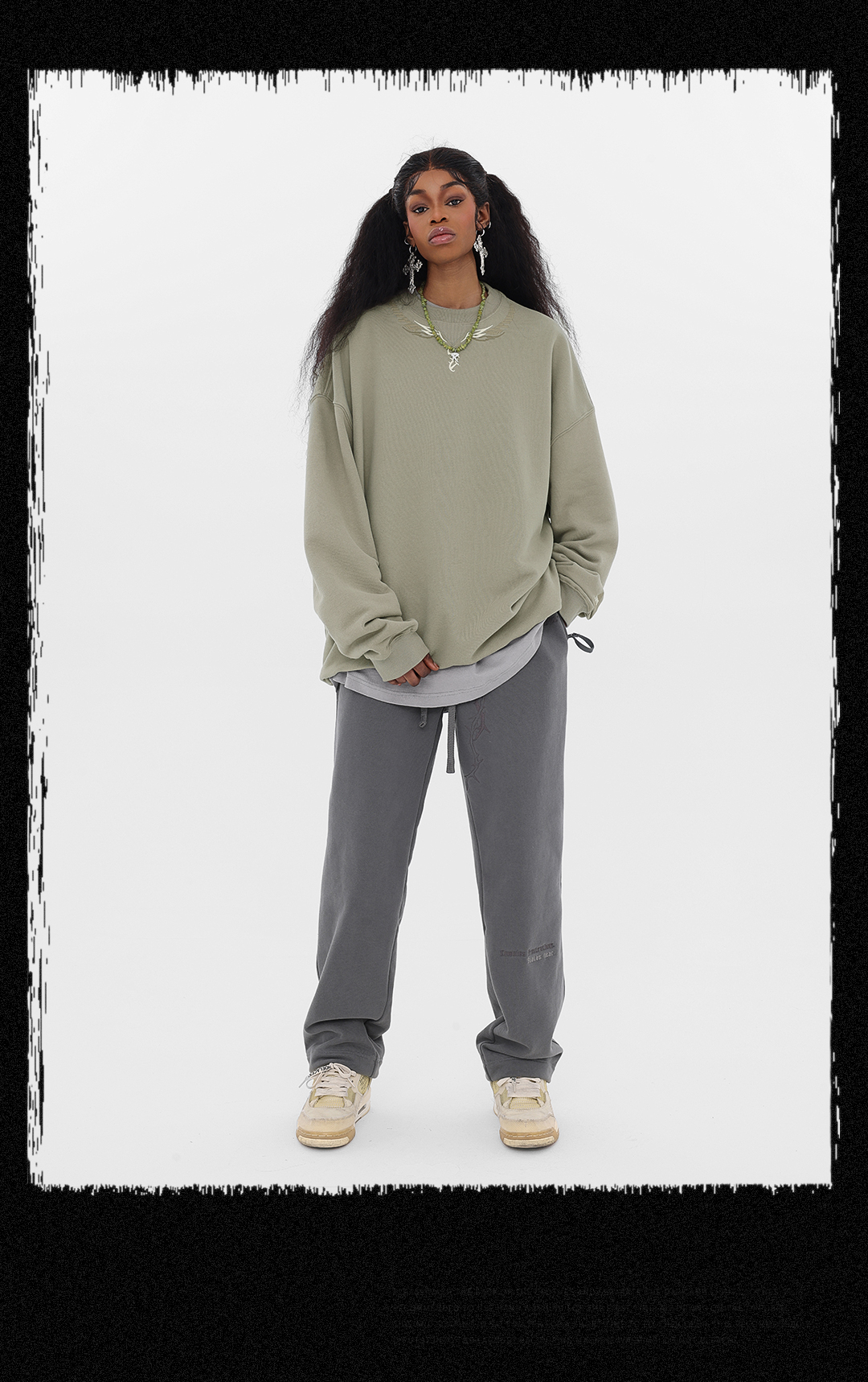 JHYQ Women's crew neck sweatshirt J 012 Streetwear, JHYQ-A140