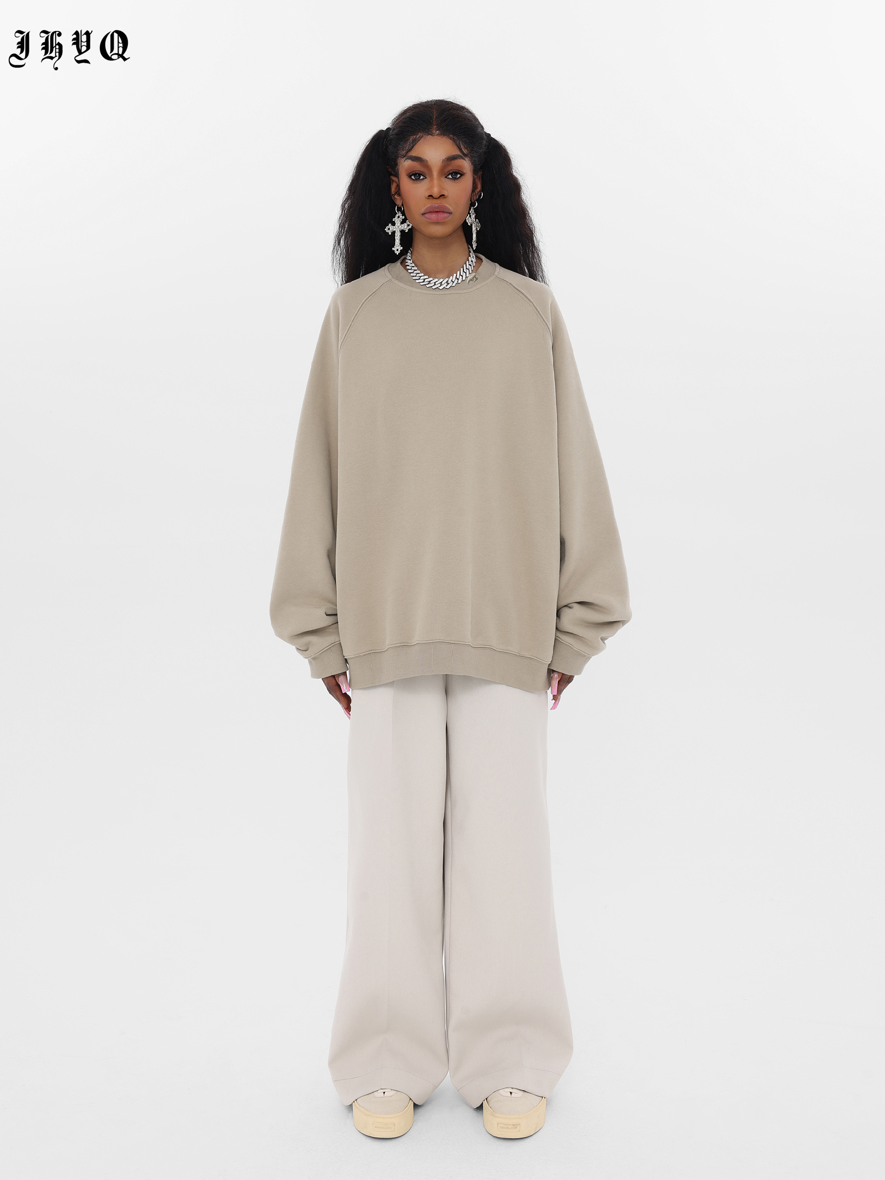 JHYQ Women's crew neck sweatshirt J 012 Streetwear, JHYQ-A143