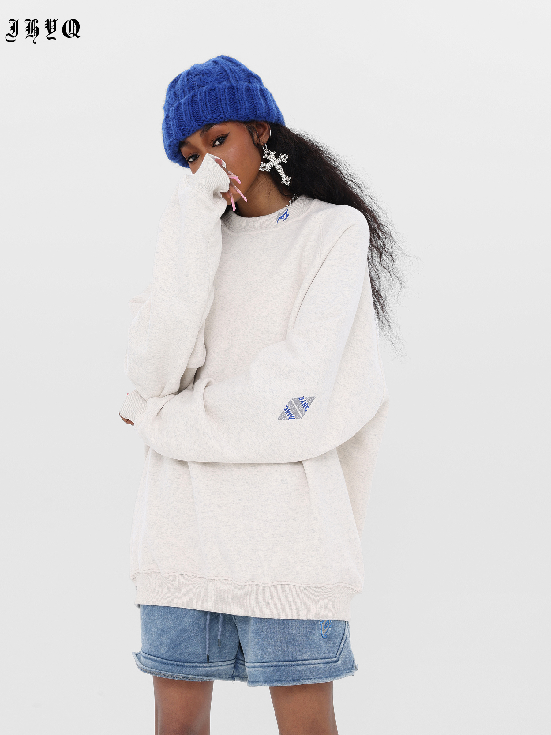 JHYQ Women's crew neck sweatshirt J 012 Streetwear, JHYQ-A143