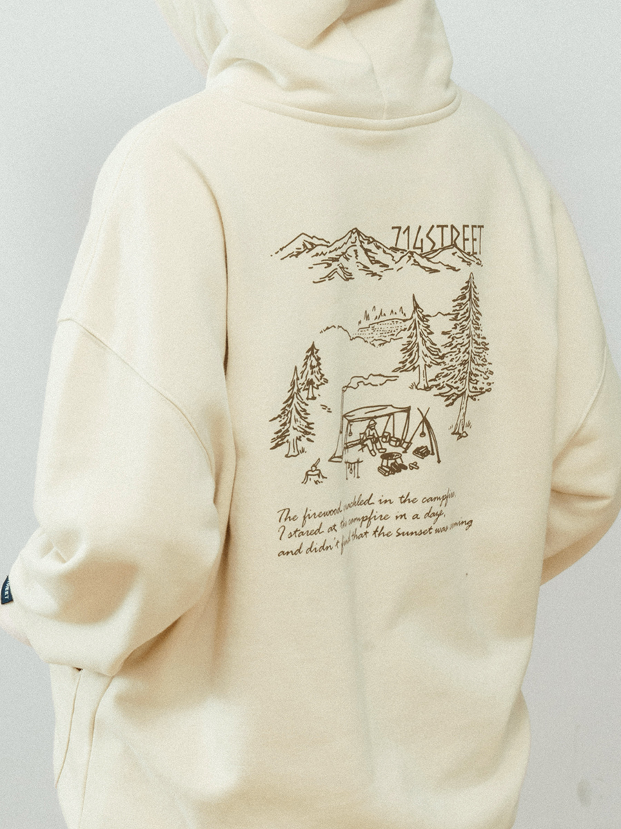 714street Man's and Women's hooded sweatshirt 7S 069Streetwear, 311310