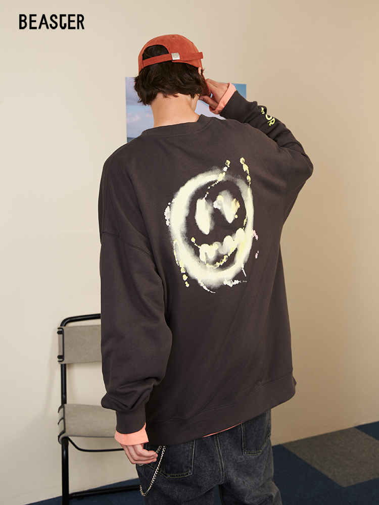 Beaster Man's and Women's Round neck sweatshirt BR L015 Streetwear, B036081118
