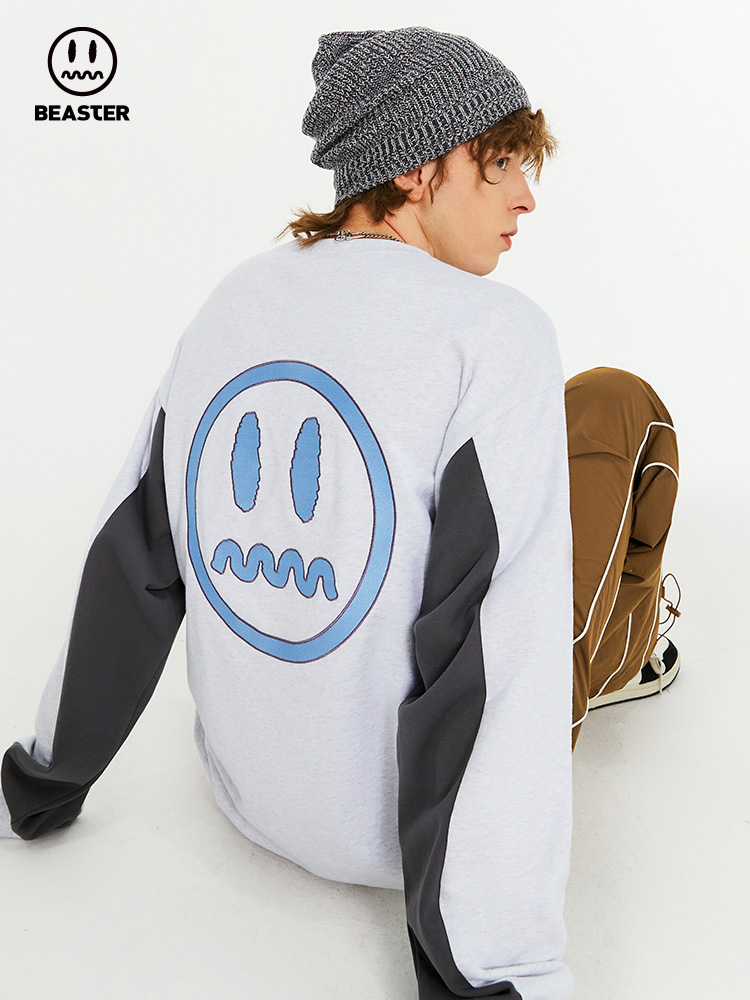 Beaster Man's and Women's Round neck sweatshirt BR L025 Streetwear, B24408A083-137761
