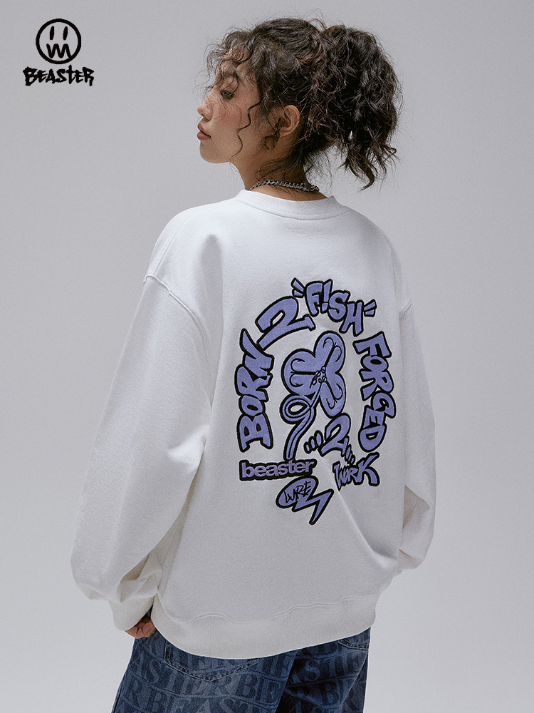 Beaster Man's and Women's Round neck sweatshirt BR L035 Streetwear, B31208G029