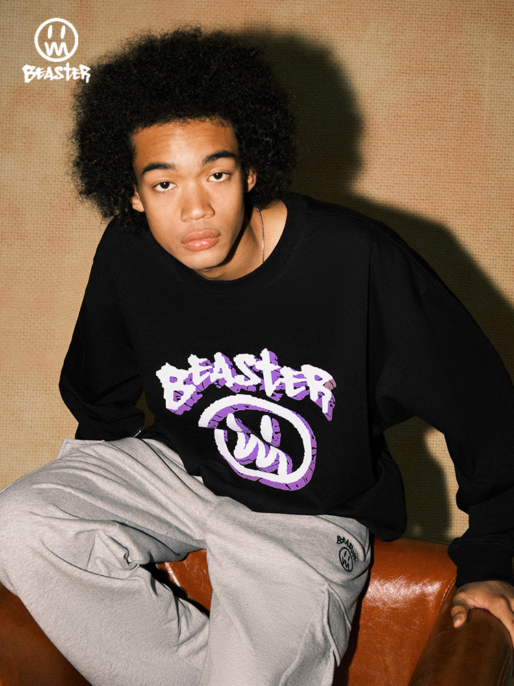 Beaster Man's and Women's Round neck sweatshirt BR L043 Streetwear, B32008B209