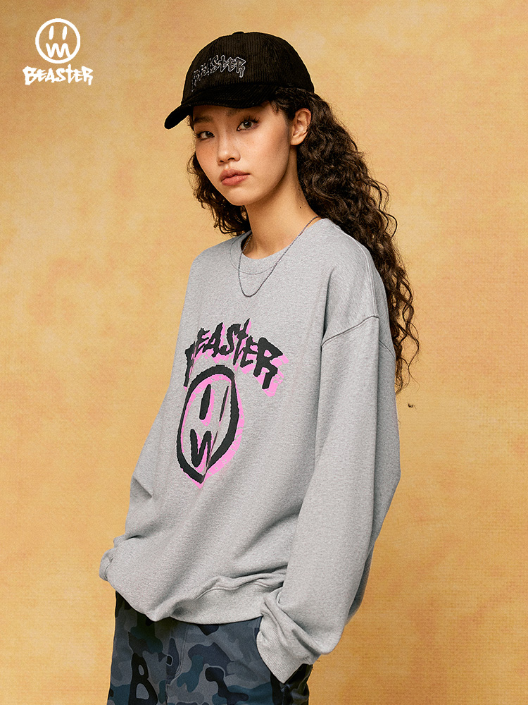 Beaster Man's and Women's Round neck sweatshirt BR L043 Streetwear, B32008B209