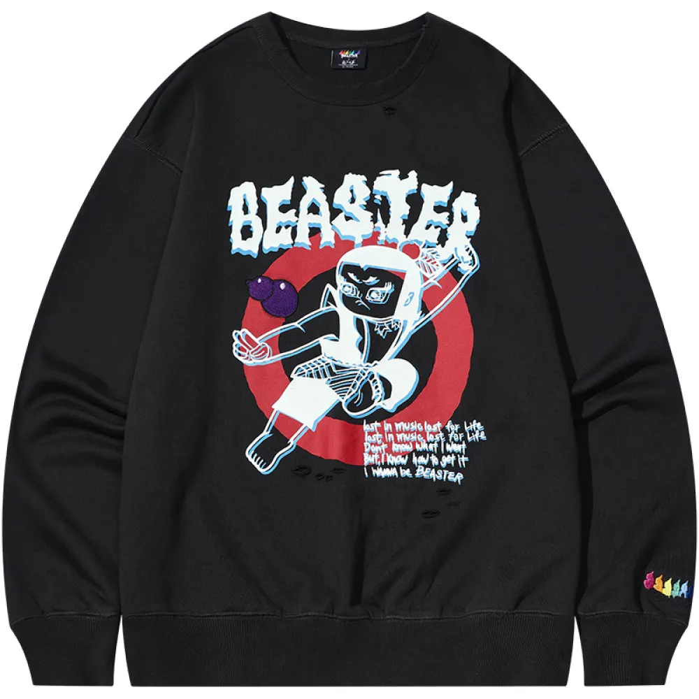 Beaster Man's and Women's Round neck sweatshirt BR L047 Streetwear, B34108U225